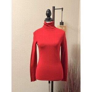 WHBM Turtleneck Pullover Sweater Red Size XS